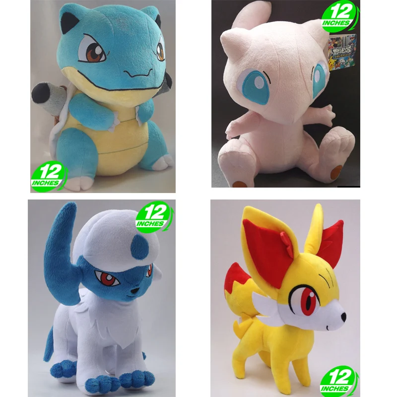 30 см Pokemon Absol Fennekin Mewtoo Blastoise Raichu Bulbasaur высокое качество Короткие Плюшевые набивные