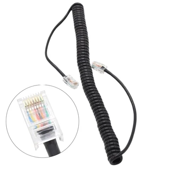 

8pin Replacement Line Audio Car Radio Accessories Talkie Walkie Spring Sound Microphone Cable Universal Speaker For ICOM H133V