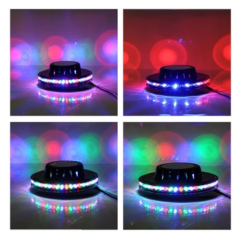 

Black RGB Voice-Activated Colorful Stage Lights Laser Projector Disco Stage Lights DJ Sound Christmas Lights