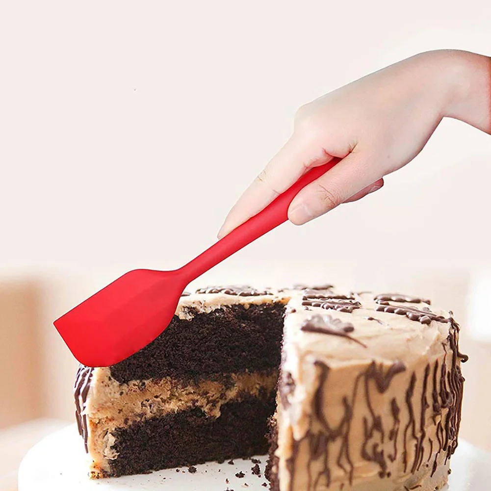  5pcs Food Grade Non Stick Butter Cooking Silicone Spatula Set Scraper Cake Blade Silicone Spatula F