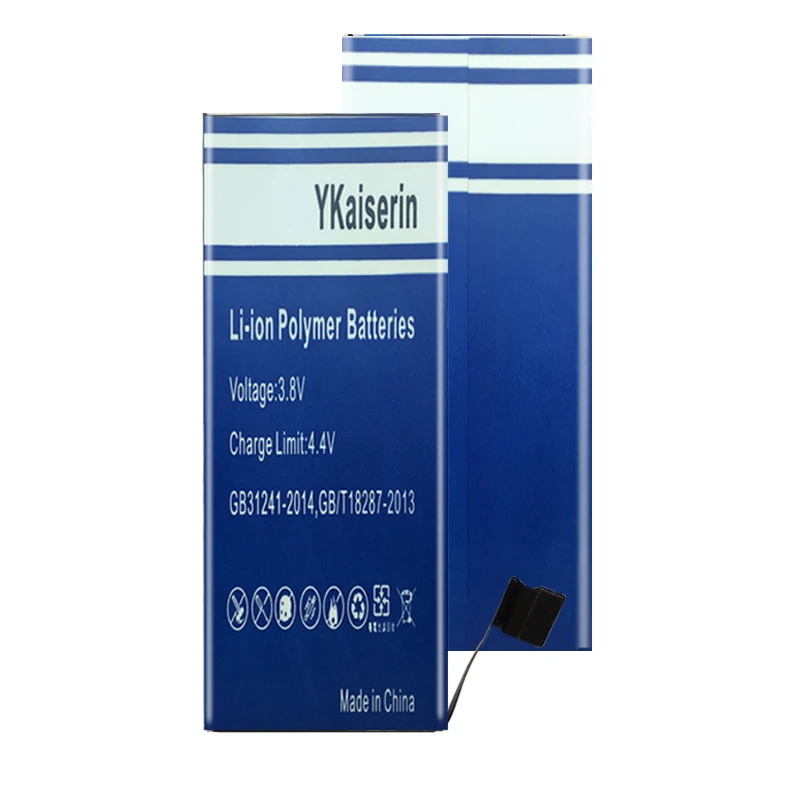 Класс AAAA Оригинальная батарея ykaisсеребрина для IPhone 5S SE с высокой емкостью