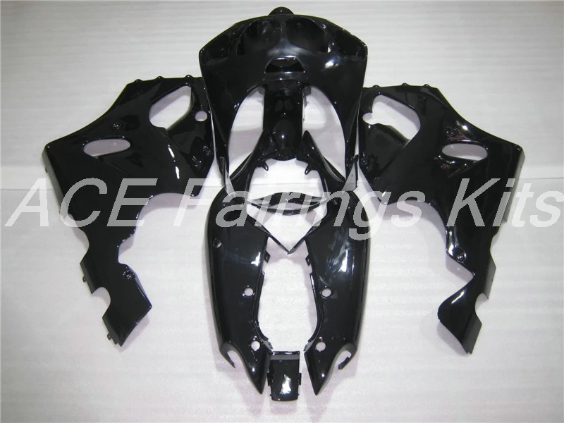 ABS обтекатель комплект подходит для Kawasaki Ninja ZX7R ZX-7R 1996-2003 96 97 98 99 00 01 02 03 Обтекатели набор на заказ все черные глянцевые
