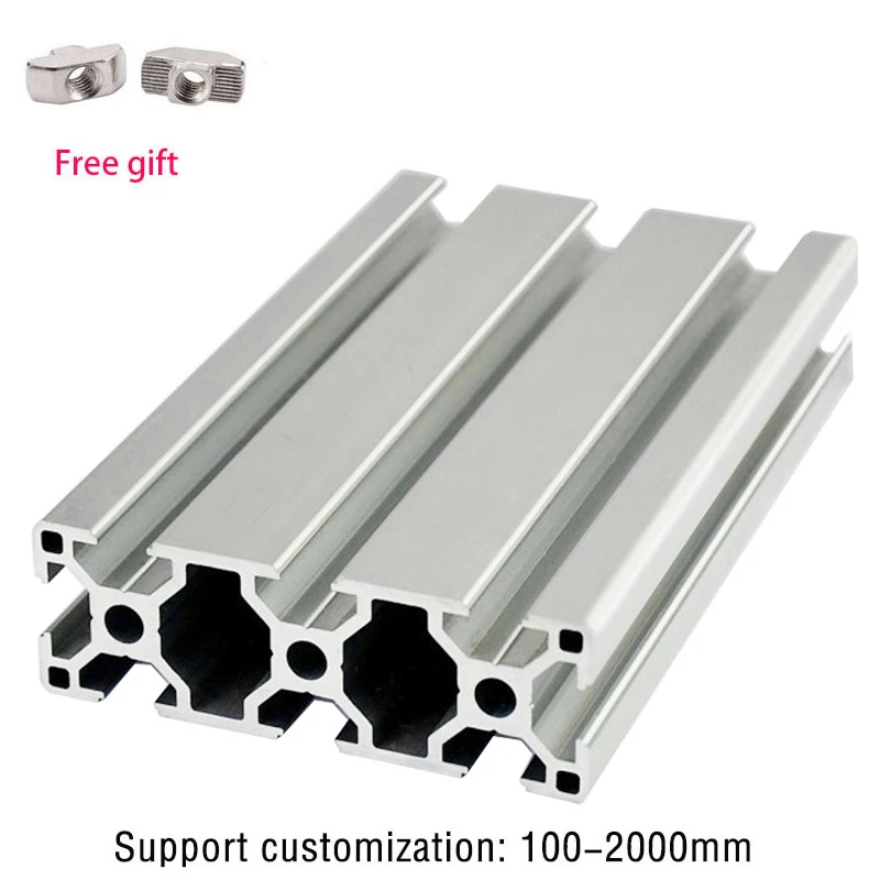 1pc 3030 3060 3090 30120 30150 T-Slot Aluminum Profile European Frame Standard Anodized For CNC 3D Printer Part Workbench Camera aluminum profile