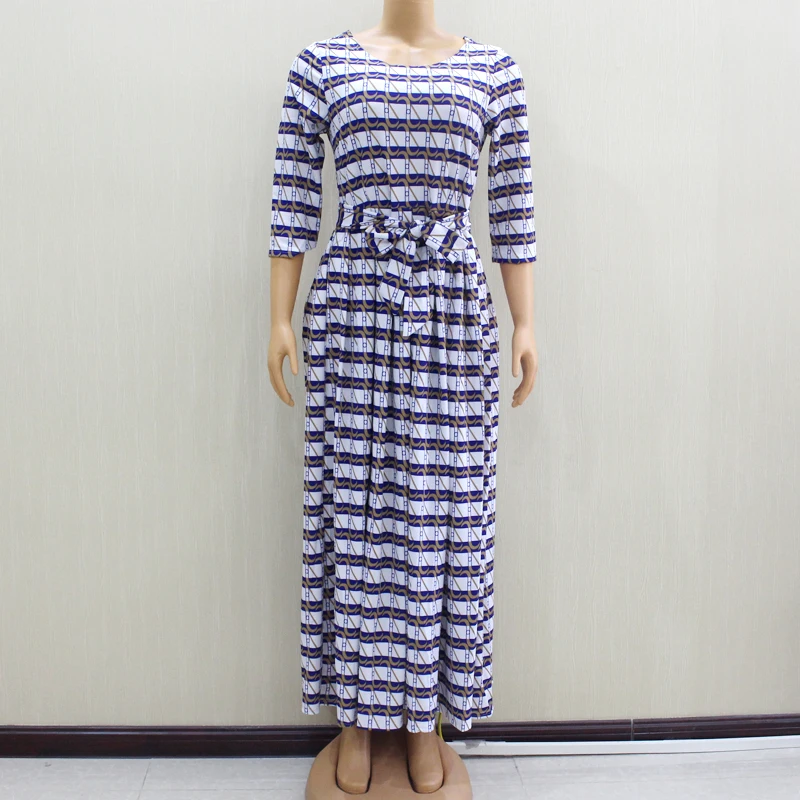 Женское длинное платье в африканском стиле облегающее Элегантное повседневное