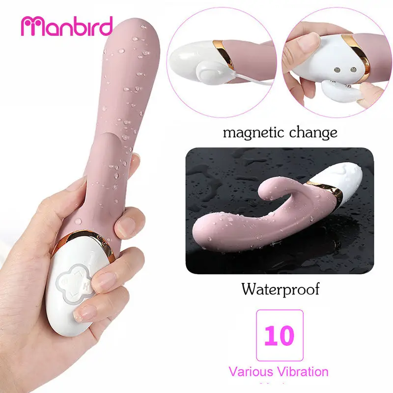 Вибратор-кролик Manbird для точки G секс-игрушка взрослых женщин фаллоимитатор