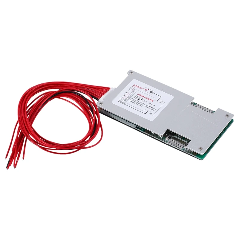 10S 36V 45A литий ионный полимерный аккумулятор Защитная плата BMS PCB с балансом для E Bike