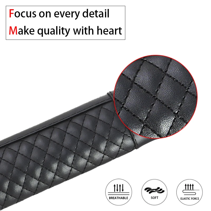 PU Leather Car Seat Belt Cover Soft Shoulder Protector