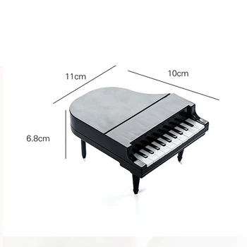 

New Black creative piano modeling keys fruit fork home dessert cake fruit fork selection kitchen bar tableware tools
