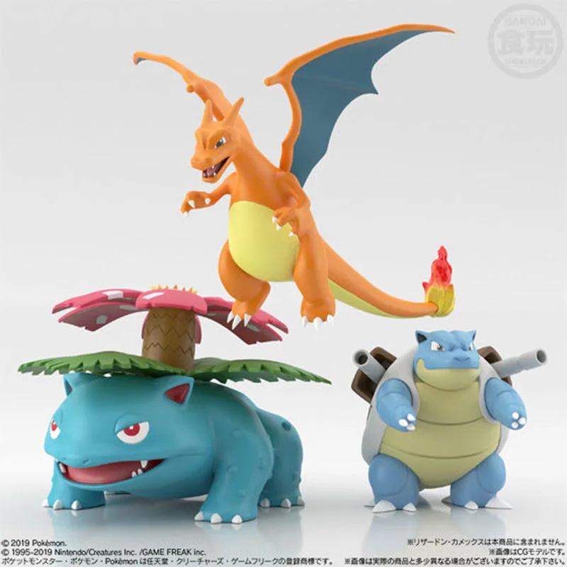 Hot Products! 1/20 Pokemon Charizard Blastoise Venusaur Original scale world Pokemon Charizard Anime Figure Toys Dolls Child Birthday Gift