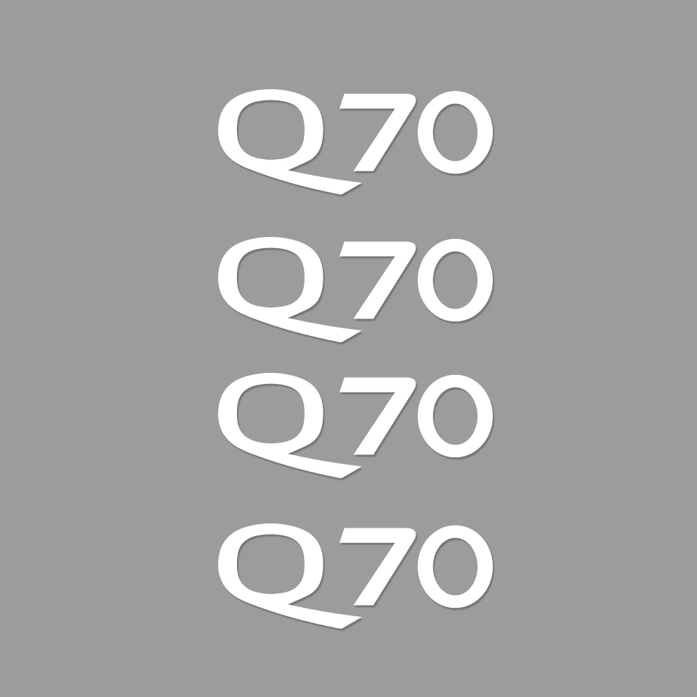 4 шт. наклейки для автомобиля, декоративные наклейки для Infiniti Q50 Q30 Q60 Q70 IPL QX50 QX30 QX60 QX70 QX80 автомобильные аксессуары - Название цвета: For Q70