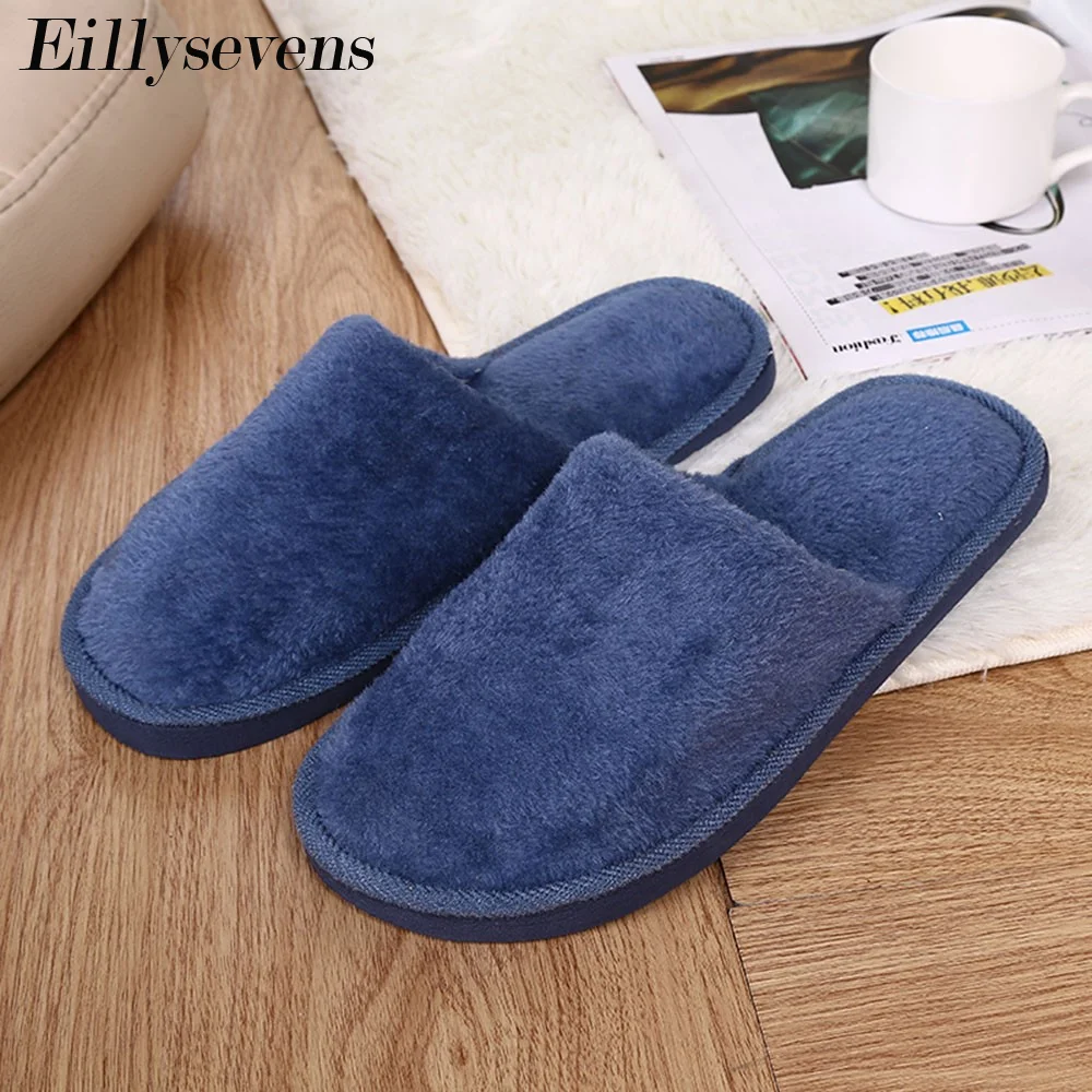 Zapatillas suaves de felpa para hombre y mujer, zapatos antideslizantes de invierno, cálidos, para el hogar, para dormitorio, venta al por mayor, 2020