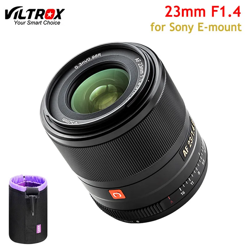 VILTROX 23 мм F1.4 объектив с автофокусом креплением типа Е компактный большой