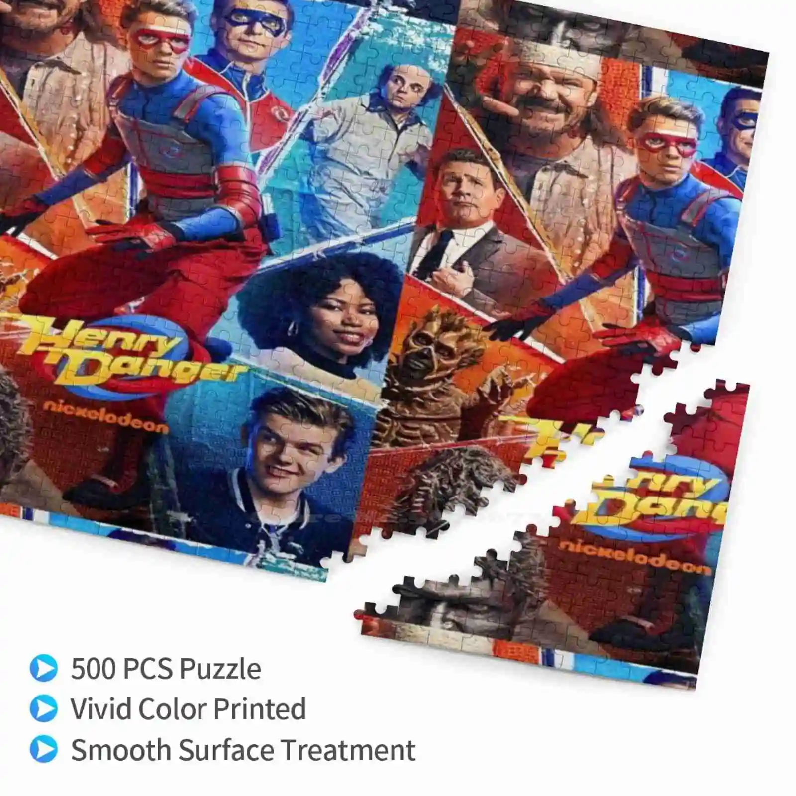 Henry-Danger-Poster Jigsaw Puzzles Wooden Fun Intellectual Decompressing Relax Toy for Family Friends Kids