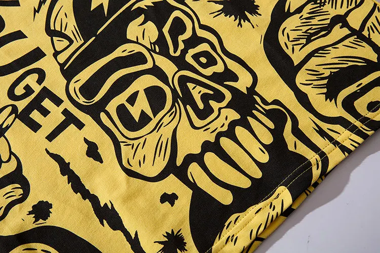 Skull Graffiti Print Tshirts 6