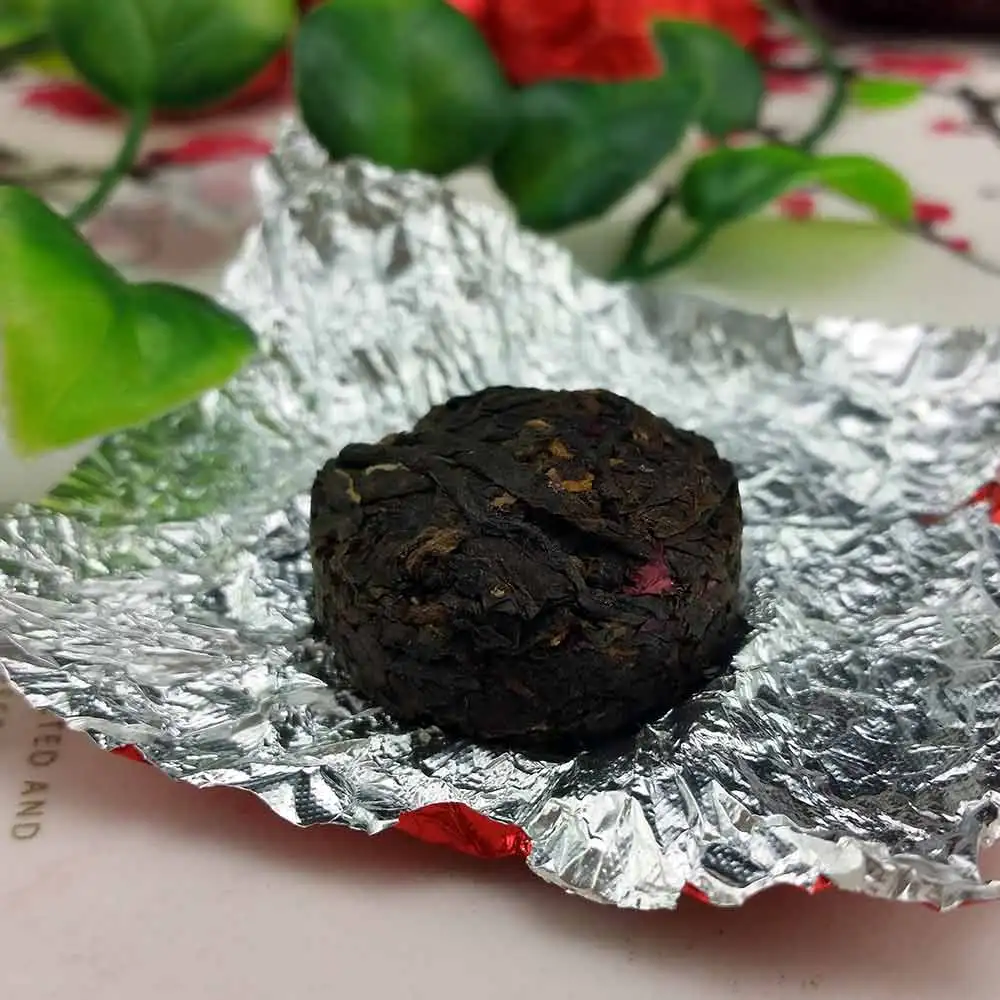 Yr Rose Mini Ripe Pu-erh Tuocha, Yunnan Shu Pu-erh Pu-erh Gift Packing 75g