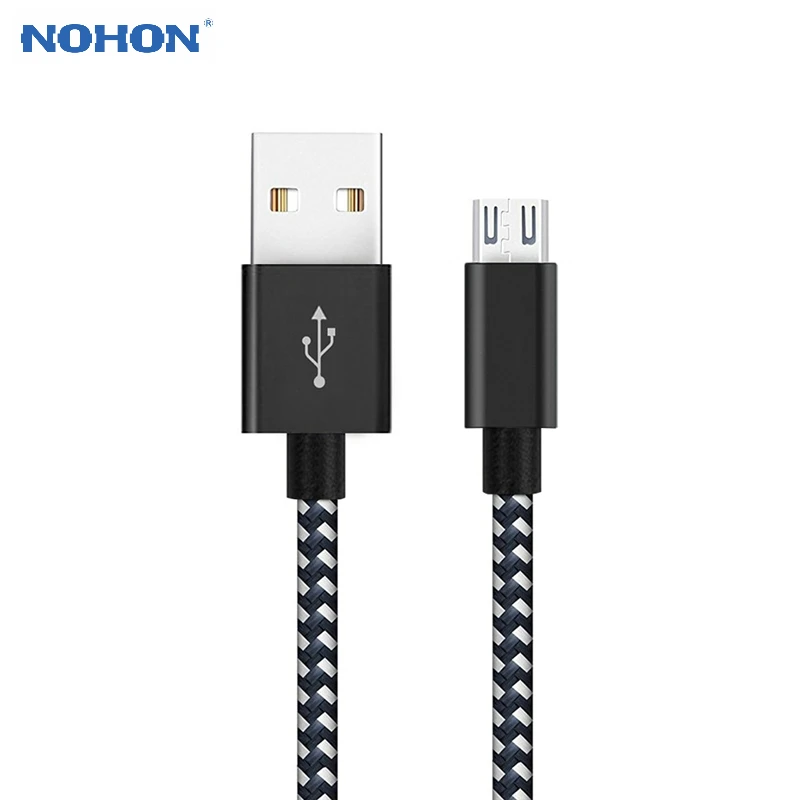 Nohon USB кабель для iPhone 11 Pro Max XS type C Micro USB кабель для быстрой зарядки для Lightning Кабель для передачи данных для Android 1 м 2 м 3 м