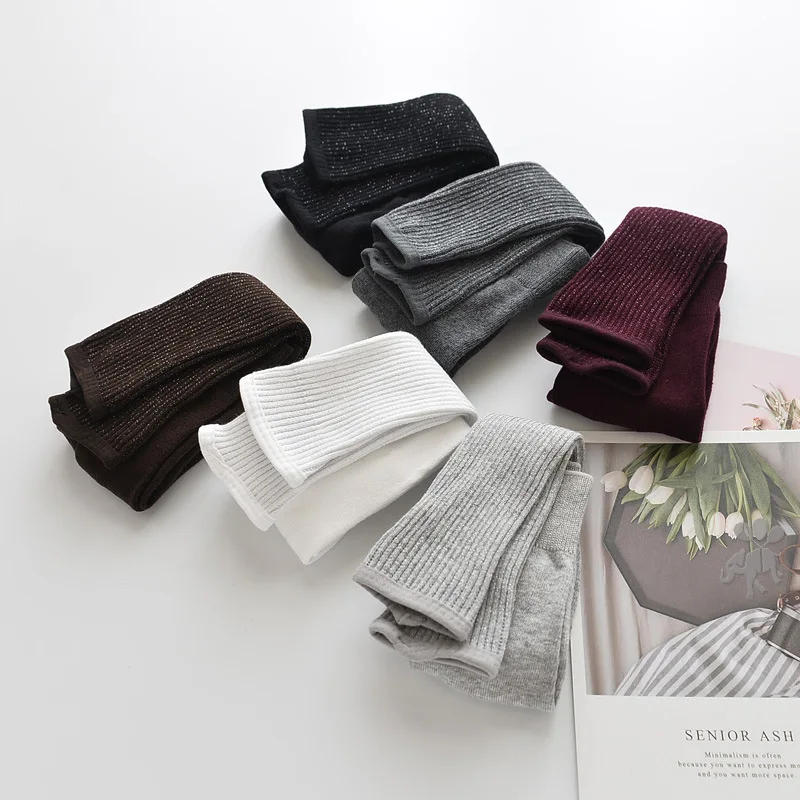 Детские леггинсы; сезон осень-зима Детские Капри в Корейском стиле из чистого хлопка брюки золотистого цвета для маленьких девочек