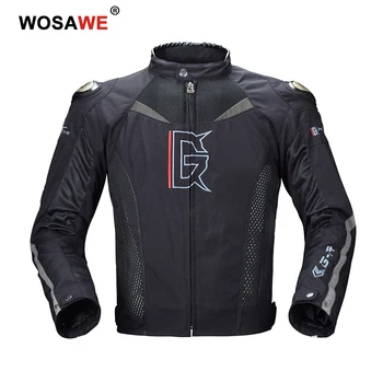 

GHOST RACING Waterproof Motorcycle Jacket Wear resistant Removable 5pcs EVA protectors Racing Riding Motocross Motorbike Jacket