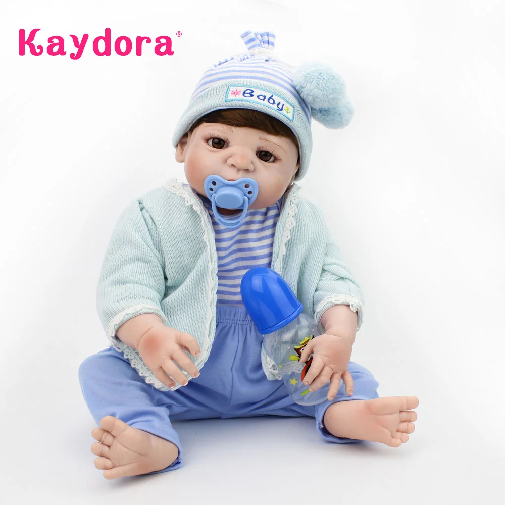 KAYDORA 55 см Реалистичная силиконовая кукла Reborn 22 дюйма реалистичные игрушки lol Play