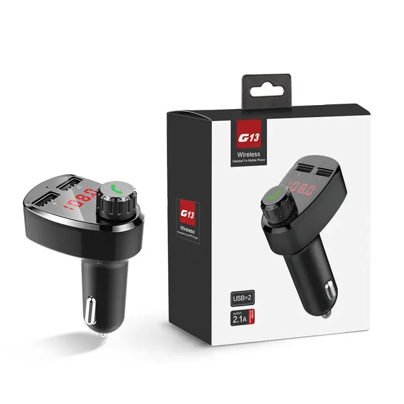 Mp3 Bluetooth 4,2 MP3 плеер Handsfree автомобильный комплект fm-передатчик поддержка быстрой двойной USB зарядное устройство адаптер питания Автомобильные аксессуары - Формат цифровых медиаданных: Mp3