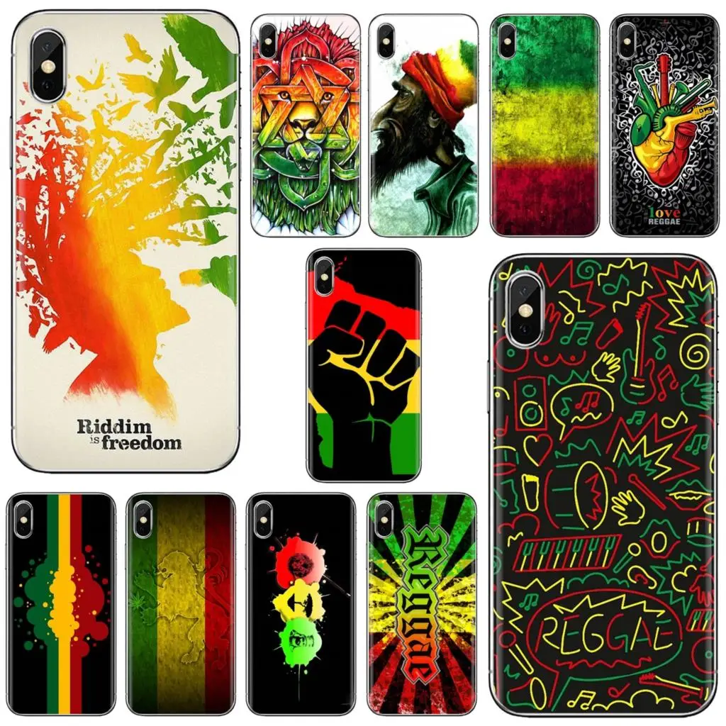 Силиконовый чехол для телефона Xiaomi Mi A1 A2 A3 5X 6X 8 9 9t Lite SE Pro Max Mix 1 2 3 2S Reggae красный
