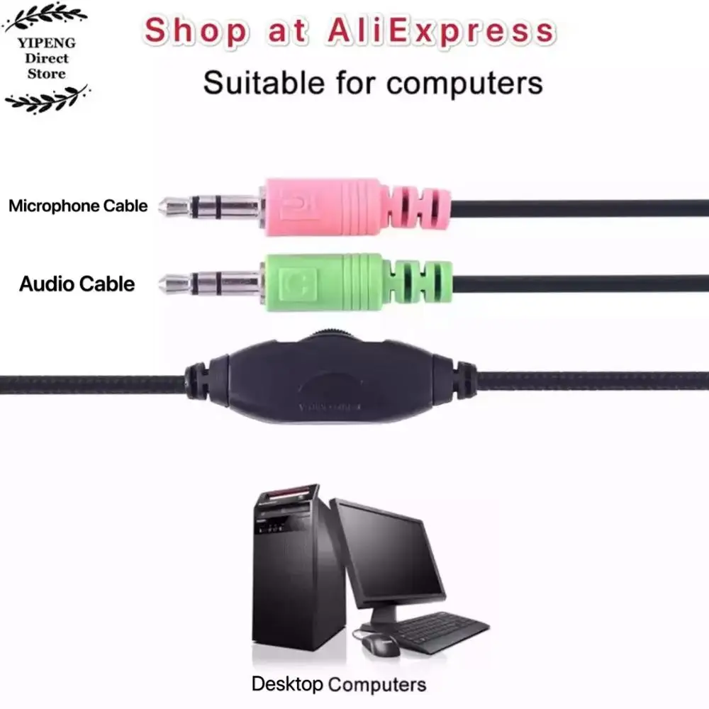 Проводные Игровые наушники OVLENG X5 для киберспорта с микрофоном стерео объемный