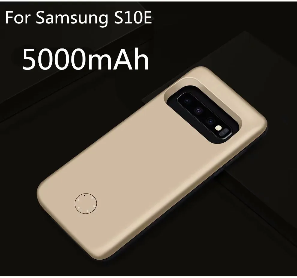 Чехол для зарядного устройства для samsung Galaxy S10 S9 S8 Plus S10E Note 10 Plus чехол для аккумулятора тонкий 5000-6500 мАч - Цвет: 5