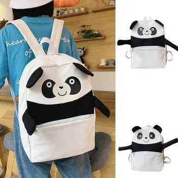 

Women's Cartoon Cute Backpack Large Capacity Zipper Pocket Backpack Cute Panda Backpack Women Schoolbags Travel Bagpack /E