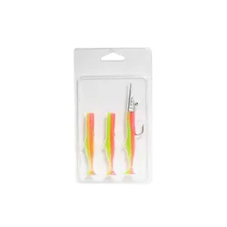 Two-color Luya soft bait package lead fish needlefish 11.5cm/13.6g multicolor soft bait soft bait three-piece set