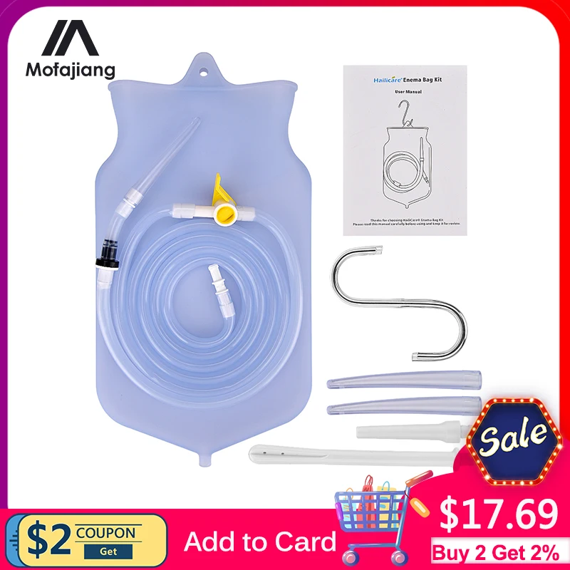 EnemaBagSetsforColonCleansingwithSiliconeHoseHealthAnalVaginaCleanerWashingEnema