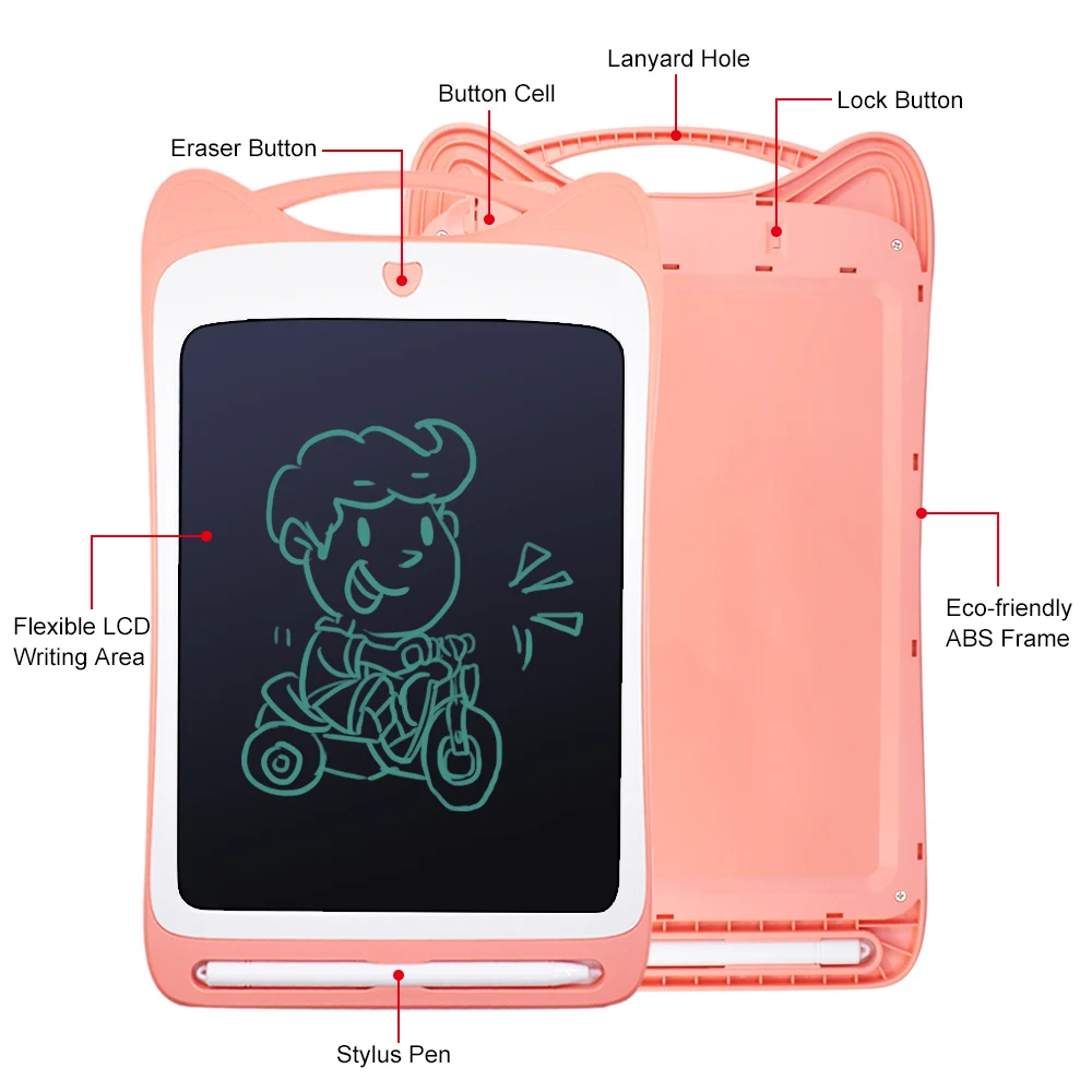CHIPAL lcd планшет для письма 8,5 дюймов цифровая электронная графическая доска для рисования блокнот для сообщений со стилусом подарок для детей