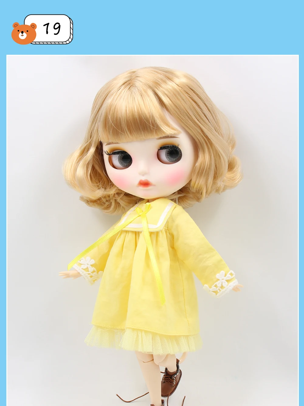 Premium Custom Neo Blythe Doll with Full Outfit 27 Combo Options 37