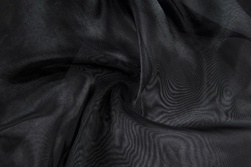 Women Crop Tops Black 2019 Summer Sexy Mesh See Through Sheer Tank Ruched Croptop Ruffles Puff Sleeve Tops (16)