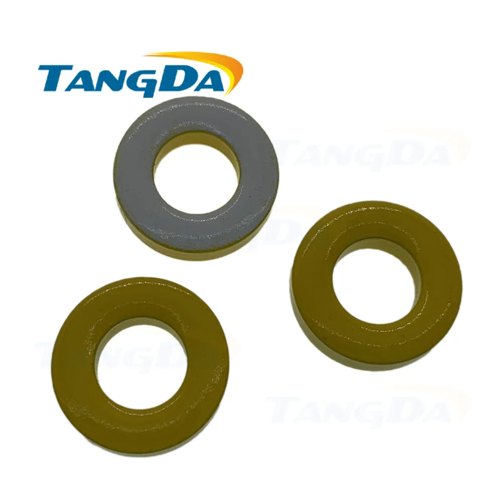 

T68 26 Tangda Iron Power Cores inductor T68-26 17.5*9.4*4.83 mm yellow/white coated ferrite ring core filtering TANGDA A