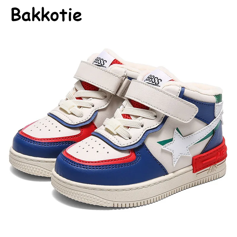 Bakkotie 2019 г. Детские Зимние Модные теплые кроссовки для маленьких девочек