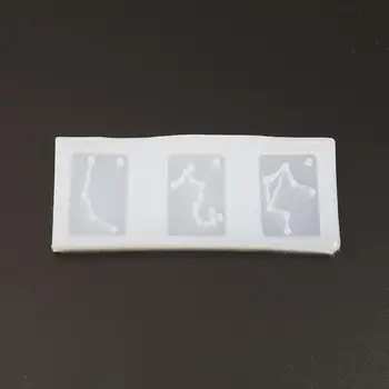 

Doreen Box Silicone Resin Mold For Jewelry Making Rectangle White Constellation Fashion DIY Jewelry Tools 93mm x 38mm, 2 PCs