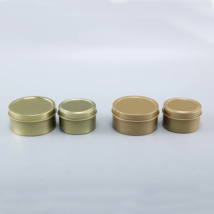 Gold Tinplate jars Candle making supplies Pot Aromatherapy Candle Box Manual Candle Material Science candles Gold jar for candle
