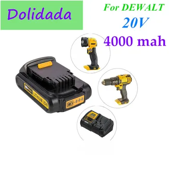 

20V DCB201 4.0Ah 4000mah Rechargeable Li-ion Battery Portable Replacement Battery Backup Battery For Dewalt Electric Power Tool