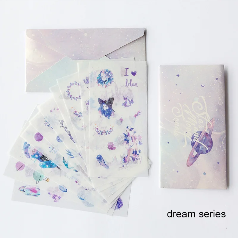 dream series 8 стилей выбор мультфильм бумажная наклейка для творчества Фотоальбом Дневник украшение лоскутное ремесло поставки 10 шт стикер для канцелярских товаров - Цвет: dream series