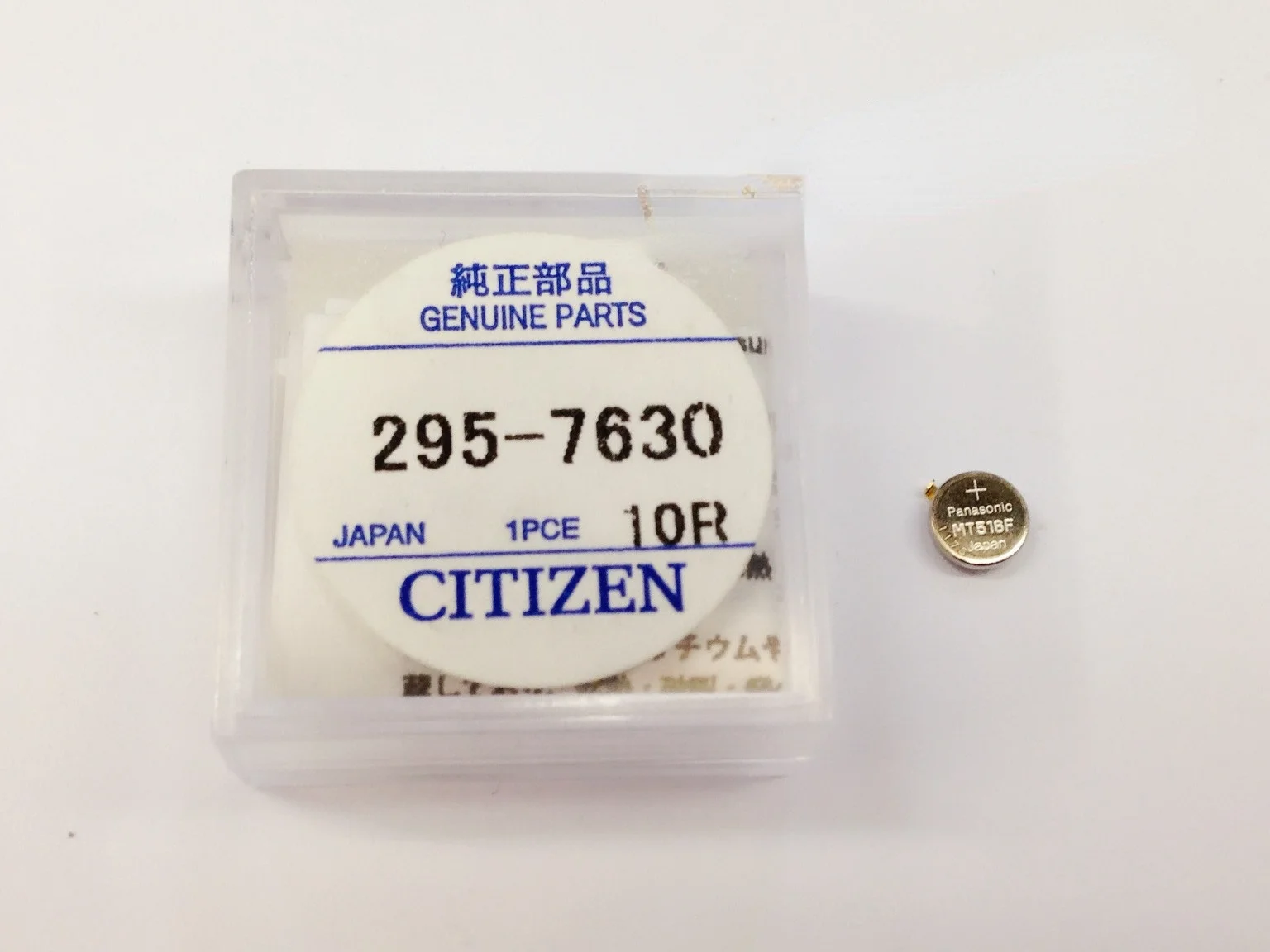 Перезаряжаемые батареи для солнечных часов 295-7630 MT516f короткие ноги Citizen часы