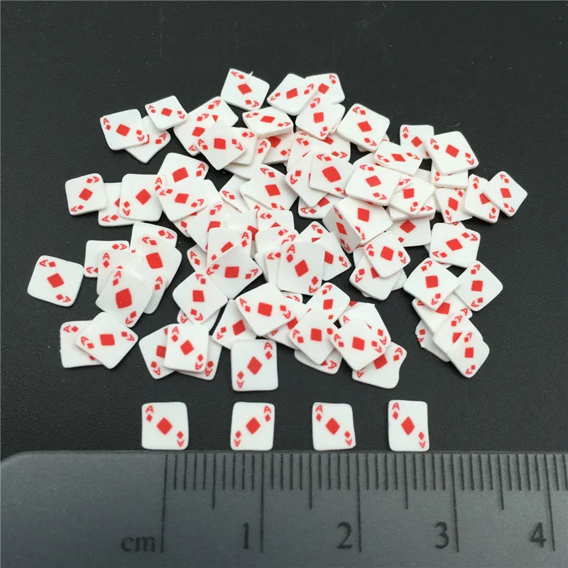 Diamonds 4-5mm S 50 г 5-10 мм покерная карточка Fimo Полимерная глина посыпать для детей Diy, мягкая глина для рукоделия/Нейл-арт/украшение для альбома DIY - Цвет: Diamonds 4-5mm S