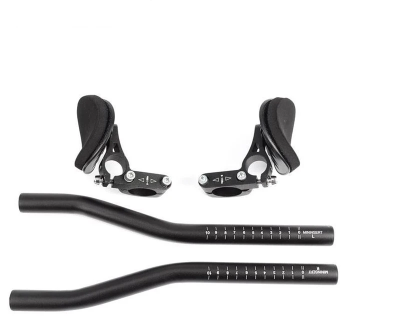 Coussinets De Rechange En Mousse Pour Aérobars De Vélo (TT/Triathlon) - Dimensions 103 X 77 Mm - Noir, 2 Pièces