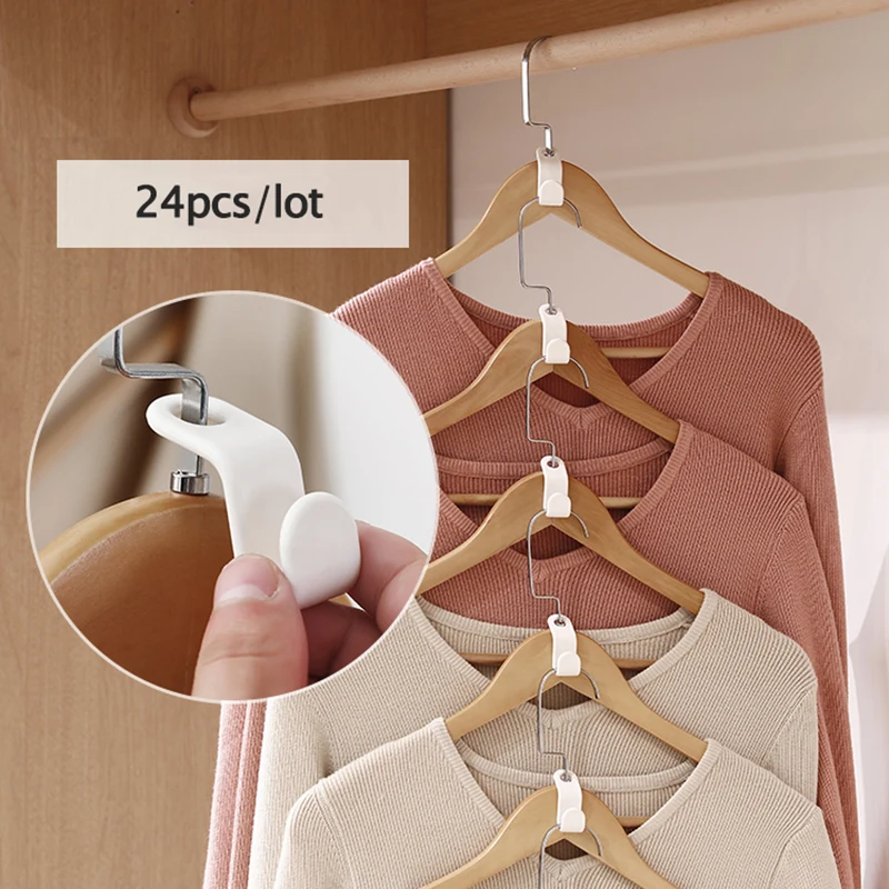 24 шт. вешалка для одежды крючок складной держатель хранения подвесная