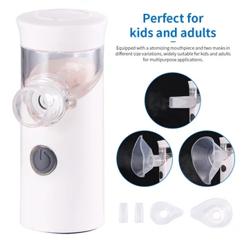 

HOT Household Mini Handheld Nebulizer Asthma Inhaler Silent Ultrasonic Rechargeable Automatic Device for Children Adults