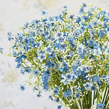 

1 bundle Gypsophila Bride holding plastic flower wedding vases for home decor accessories ornamental flowerpot artificial plants