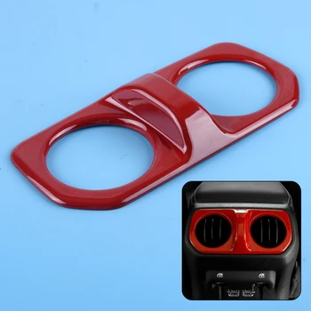 

CITALL New Red ABS Interior 16.7x 7.9cm Rear Air Condition Vent Outlet Cover Trim Fit for Jeep Wrangler JL 2018 2019