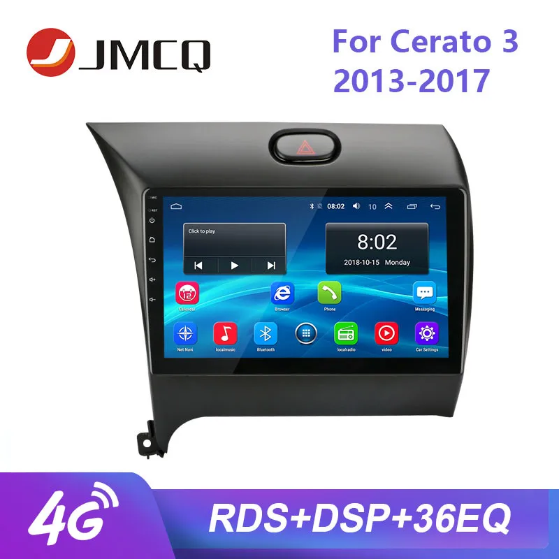 

JMCQ 9" 4G Wifi For KIA Cerato 3 2013-2017 car radio RDS Android player GPS Navigaion Multimedia Video Player Stereo with Frame