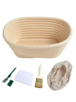 

Round/Oval Shapes Fermentation Rattan Basket Country Bread Baguette Dough Baskets Home Rattan Organizer Proving Brotform Bowl