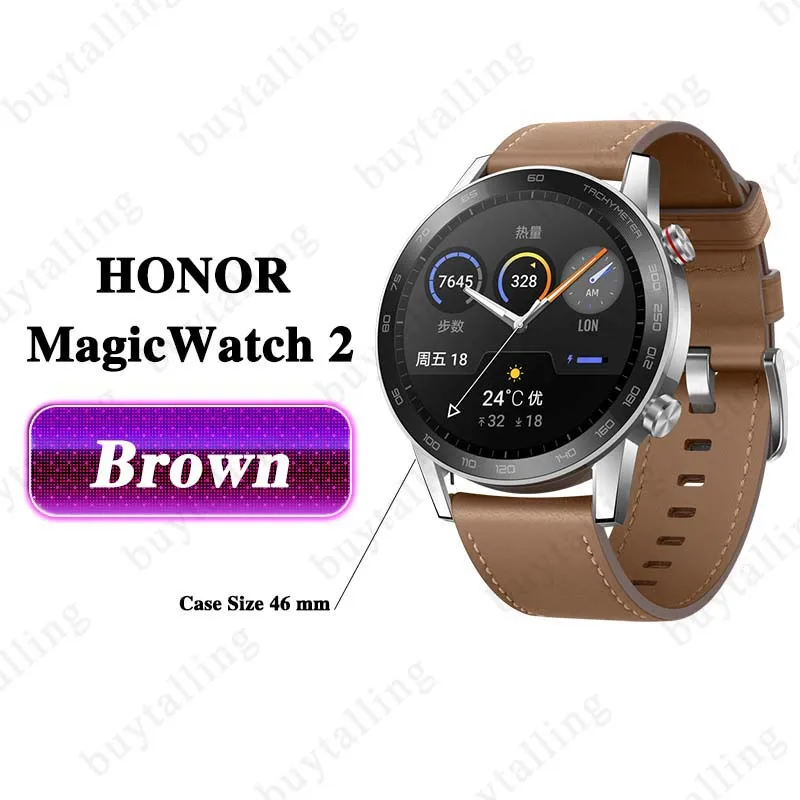 Оригинальные часы HONOR Magic 2, умные часы Kirin A1, трекер сердечного ритма, срок службы батареи 14 дней, телефонный звонок, Honor MagicWatch 2 - Цвет: brown