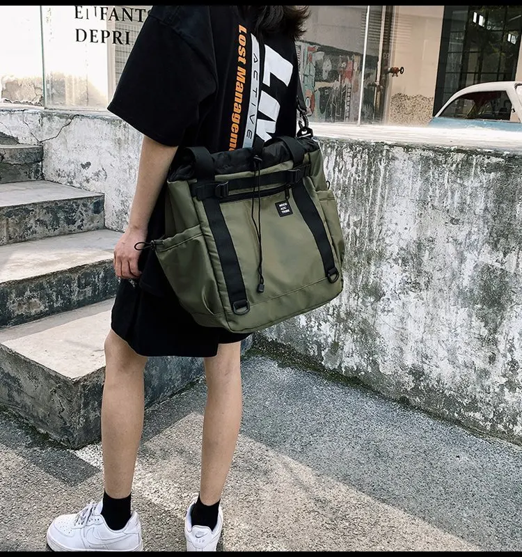 Messenger Bags Men Nylon Waterproof Big Shoulder Bag Famous Designer Brands High Quality Men's Hip Hop Streetwear Travel Bags